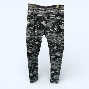 Cuddle Duds Double Plush Velour Camoflage Pajama Leggings Medium